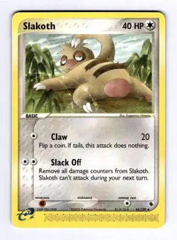 Slakoth Ruby and Sapphire #45 (2003) Uncommon NM Pokemon - Image 1