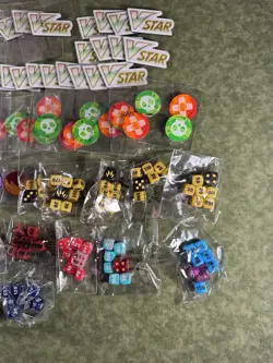 Lot of Pokemon TCG Playing Dice, Damage Counters, & Vstar - Image 4