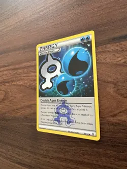 Double Aqua Energy 33/34 Double Crisis Pokemon TCG Regular NM - Image 4