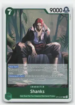 One Piece - Shanks Foil - The Azure Sea's Seven OP14-027 - NM - Image 1
