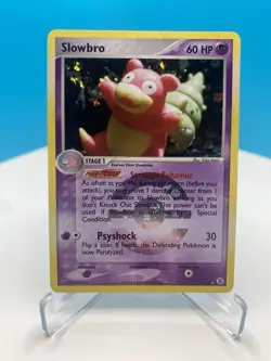 Pokemon TCG Slowbro 14/112 FireRed & LeafGreen Reverse Holo Card NEAR MINT - Image 1