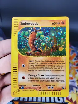 Pokemon Sudowoodo - H24/H32 - Aquapolis Holo Rare Card LP - Image 1
