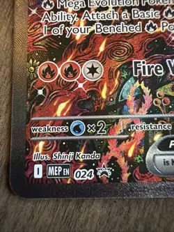 Pokemon TCG Oricorio ex 024 Me: Mega Evolution Promo Holo Black Star Promo - Image 3