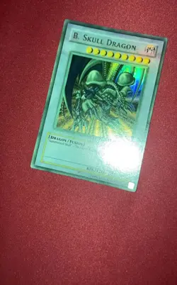 FADED YuGiOh TCG card B. Black Skull Dragon MRD-018 Metal Raiders Konami 2002 - Image 2