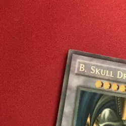 FADED YuGiOh TCG card B. Black Skull Dragon MRD-018 Metal Raiders Konami 2002 - Image 3