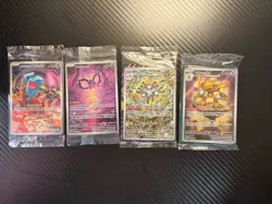 Pokemon TCG Sealed ETB Promo Card Lot - 4 Sealed Promo Cards - Mixed Sets - Image 1