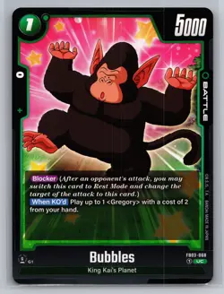 Dragon Ball Super Card Game Raging Roar #FB03-068 Bubbles - Image 1