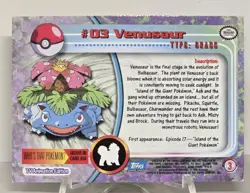 1999 Venusaur #03 Pokemon Topps TV Animation Edition FOIL Card NM - Image 2