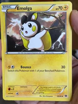 POKEMON EMOLGA 49/99 UNCOMMON NEXT DESTINIES NM CARD - Image 1