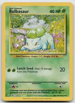 Bulbasaur Classic Collection Holo Trading Card Game Classic 001/034 NM - Image 1