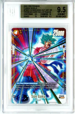 BGS GEM MINT 9.5 DBS Son Goku FB02-119 (Alt Art) SR Premium Card Collection 02 - Image 1