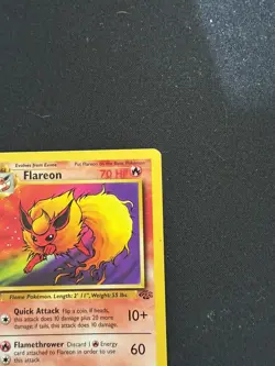 Pokemon Flareon Card 19/64 Jungle Set Regular TCG Non-Holo MP 1999 WOTC Vintage - Image 5