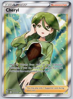 Cheryl (Full Art) 159/163 (NM) - SWSH05: Battle Styles Ultra Rare Pokemon TCG - Image 1