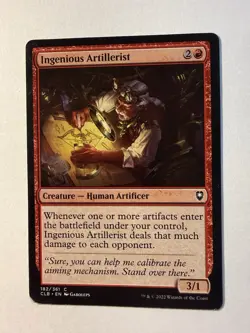 Ingenious Artillerist 182 C Commander Legends: Battle for Baldur's Gate NM MTG - Image 1