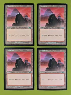 Mountain (344) x4 Urza's Saga 4x Magic the Gathering MTG - Image 1