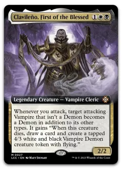 Clavileno, First of the Blessed (Extended Art) #27 NM Lost Caverns of Ixalan - Image 1