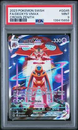 2023 Pokemon Sword and Shield Crown Zenith Full Art/Deoxys Vmax GG45 - Image 1