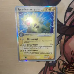 2006 Pokemon Dragon Frontiers #99/101 Tyranitar EX Delta Species Ultra Rare DMG - Image 4