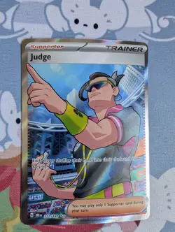 Judge 222/182 Trainer Ultra Rare Holofoil SV10: Destined Rivals Pokemon TCG NM - Image 1
