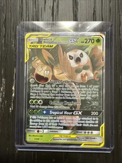Pokemon TCG Rowlet & Alolan Exeggutor GX 1/236 Sm-Unified Minds Ultra Rare - Image 1