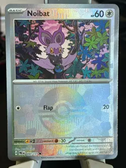 POKEMON NOIBAT 090/131 COMMON REVERSE HOLO POKEBALL PRISMATIC EVOLUTIONS - Image 1