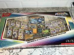 Pokemon TCG SV Prismatic Evolutions Lucario EX & Tyranitar EX Premium Collection - Image 1