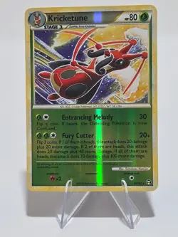 Kricketune Reverse Foil Pokemon HeartGold & SoulSilver Triumphant #24 2010 - Image 1