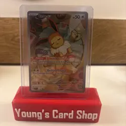 Eevee SVP173 Prismatic Evolutions ETB Black Star Promo Full Art Pokemon TCG - Image 1