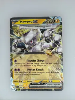 2023 Pokemon Paradox Rift Mewtwo ex 058/182 NM - Image 1