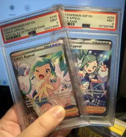 Lisia's Appeal SIR & UR Pokemon Surging Sparks #234, #246 PSA 9 MINT SET - Image 1