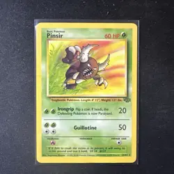 Pokemon Pinsir 25/64 Non Holo Jungle Unlimited NM / LP - Image 1