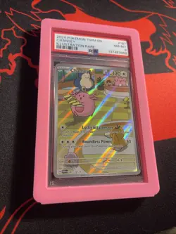 2024 POKEMON TWM EN #187 CHANSEY NM-MT ILLUSTRATION RARE PSA 8 - Image 3