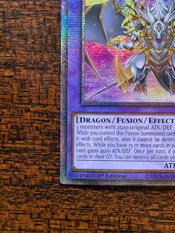 2024 YUGIOH! Ultimate Dragon of Pride Soul 1st Ed Quarter Century SR ROTA-EN000 - Image 3