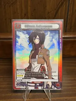 Mikasa Ackermann | UE10ST/AOT-1-105 SR | Union Arena Attack on Titan - Image 1