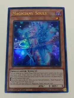 Yugioh Magicians' Souls x 3 - 1st Edition Ultra Rare NM - Free Holo - Image 2