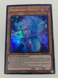 Yugioh Magicians' Souls x 3 - 1st Edition Ultra Rare NM - Free Holo - Image 3