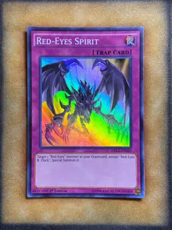 Yugioh Red-Eyes Spirit DRL2-EN020 Super Rare 1st Ed LP - Image 1
