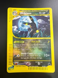 Umbreon - 32/144 - Pokemon Skyridge Reverse Holo Rare Card MP - Image 1
