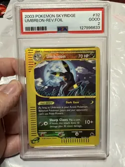2003 POKEMON SKYRIDGE UMBREON-REV.FOIL REVERSE HOLO PSA 2 - Image 3