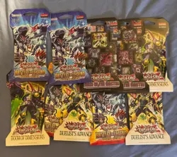 Yu! Gi! Oh! Sealed Sleeved Booster Packs Lot of 10! TCG - Image 1