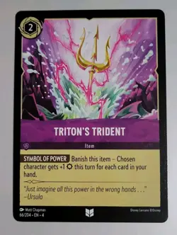 Disney Lorcana TCG Ursula's Return: Triton's Trident (066/204) - Uncommon - NM - Image 1