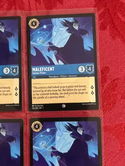 4x DISNEY LORCANA SINISTER VISITOR - MALEFICENT - x4 MINT - Image 2