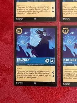 4x DISNEY LORCANA SINISTER VISITOR - MALEFICENT - x4 MINT - Image 4