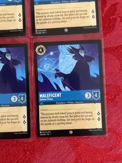 4x DISNEY LORCANA SINISTER VISITOR - MALEFICENT - x4 MINT - Image 5