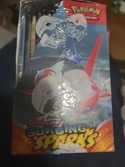 Pokemon Scarlet & Violet TCG Surging Sparks Booster Box-FACTORY SEALED 36 Packs - Image 2