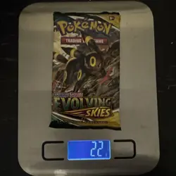 Nintendo Pokemon TCG Sword & Shield Evolving Skies Booster Pack 22 Grams HEAVY - Image 1