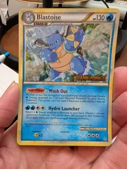 Pokemon HGSS Unleashed Stamped Prerelease Promo Blastoise 13/95 - Image 1