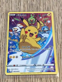 Pikachu SWSH020 SWSH: Sword & Shield Promo Cards Holo NEAR MINT! See Pics! - Image 1