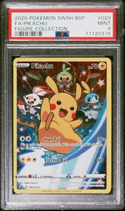 2020 Pokemon - Pikachu SWSH020 SWSH: Sword & Shield Promo Cards Holo - PSA 9 - Image 1