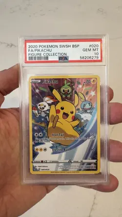 Pikachu SWSH020 SWSH: Sword & Shield Promo Cards Holo PSA 10 - Image 5